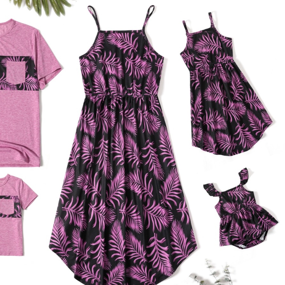 Mom and daughter matching dress